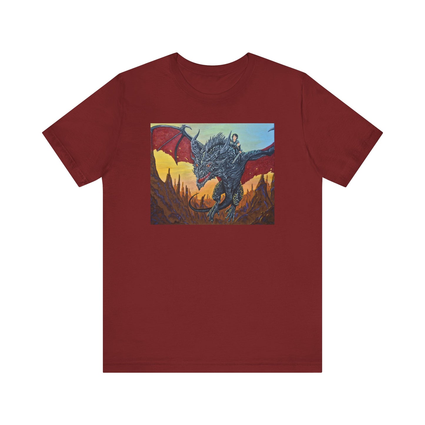 Epic Dragon Art Unisex Tee - Fantasy Shirt for Enthusiasts, Gift for Gamers, Unique Graphic Tee, Perfect for Conventions