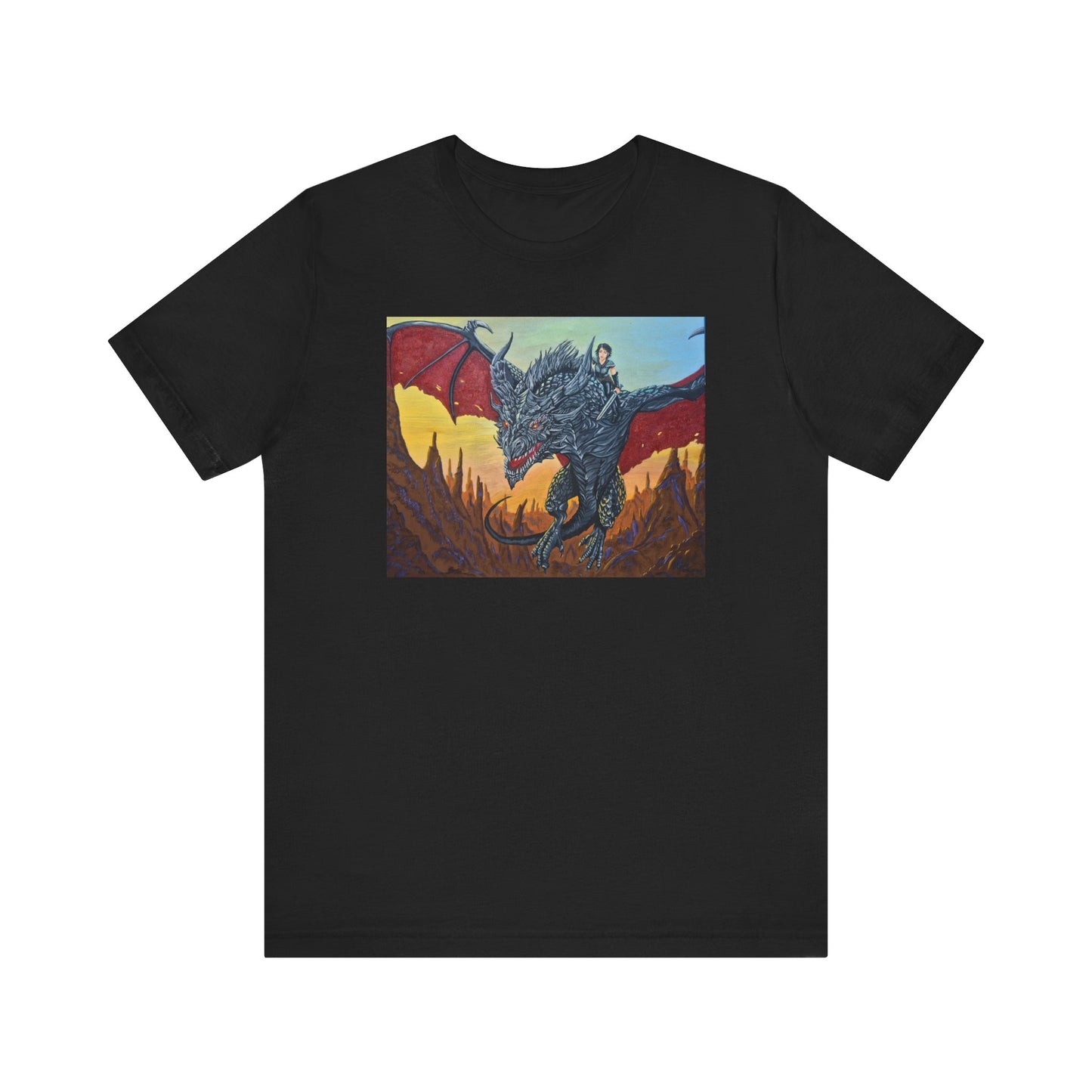 Epic Dragon Art Unisex Tee - Fantasy Shirt for Enthusiasts, Gift for Gamers, Unique Graphic Tee, Perfect for Conventions