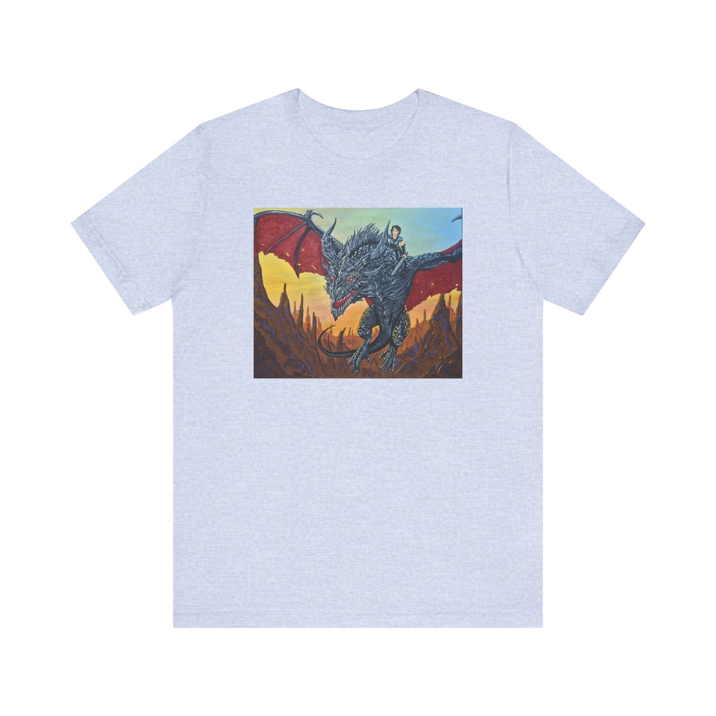 Epic Dragon Art Unisex Tee - Fantasy Shirt for Enthusiasts, Gift for Gamers, Unique Graphic Tee, Perfect for Conventions
