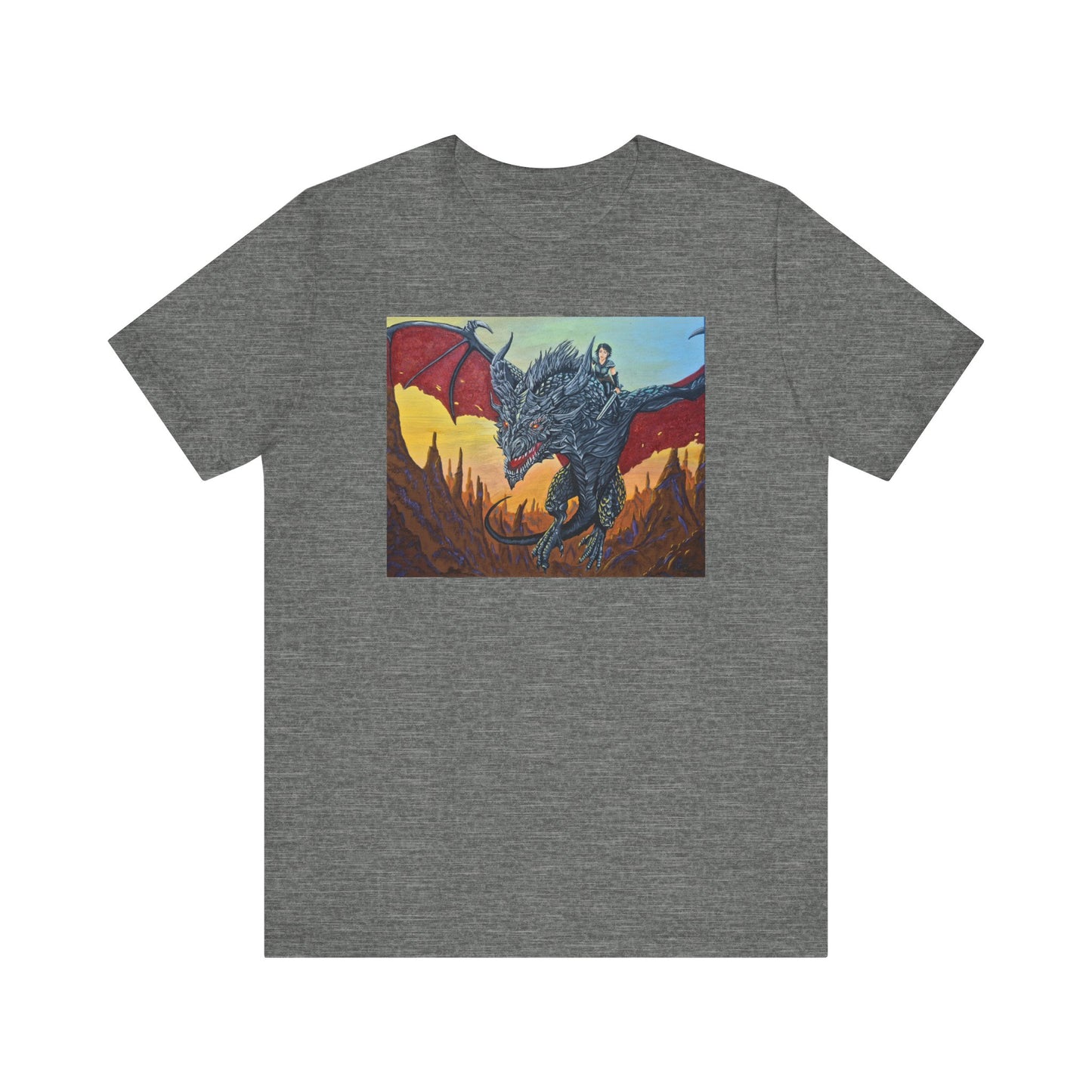 Epic Dragon Art Unisex Tee - Fantasy Shirt for Enthusiasts, Gift for Gamers, Unique Graphic Tee, Perfect for Conventions