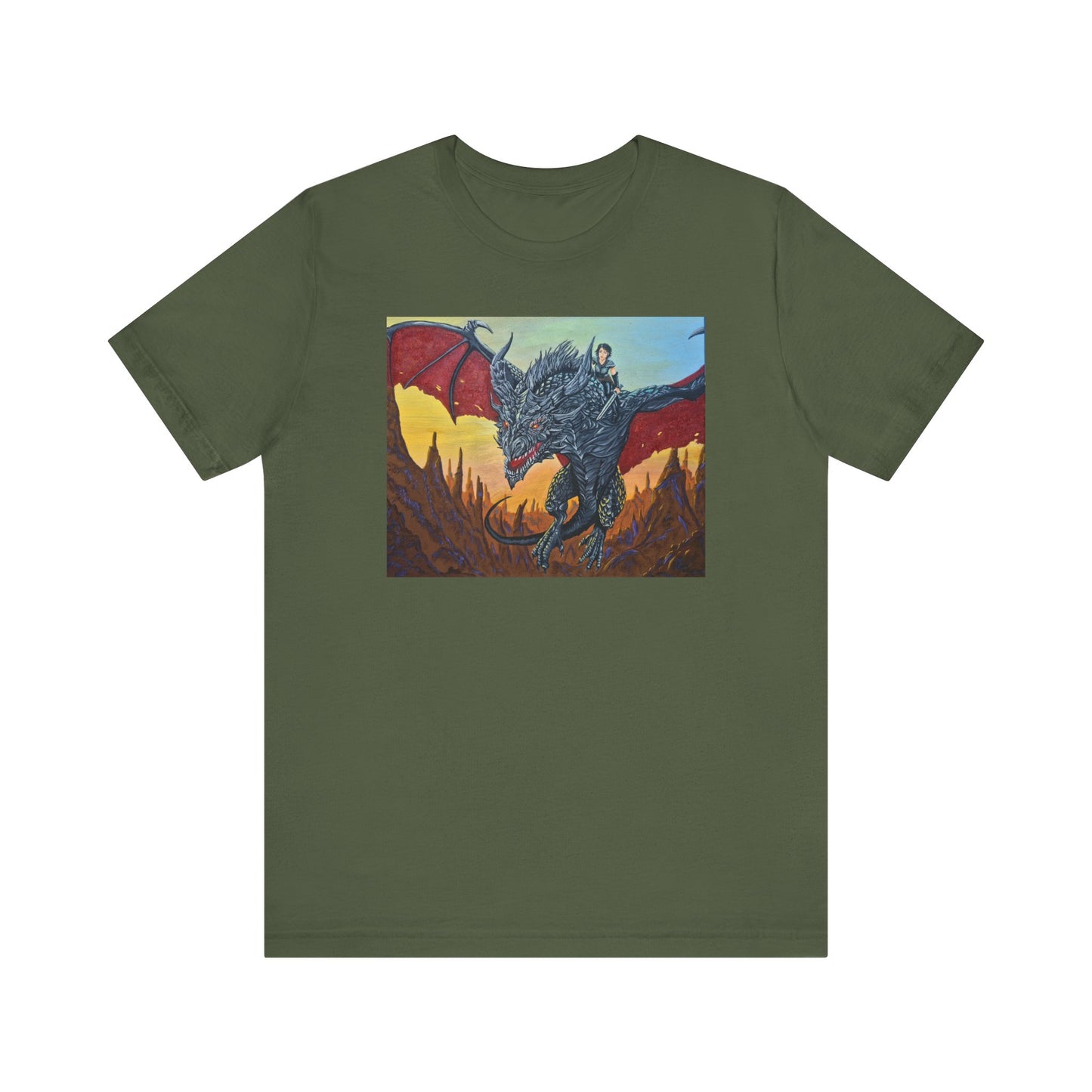Epic Dragon Art Unisex Tee - Fantasy Shirt for Enthusiasts, Gift for Gamers, Unique Graphic Tee, Perfect for Conventions