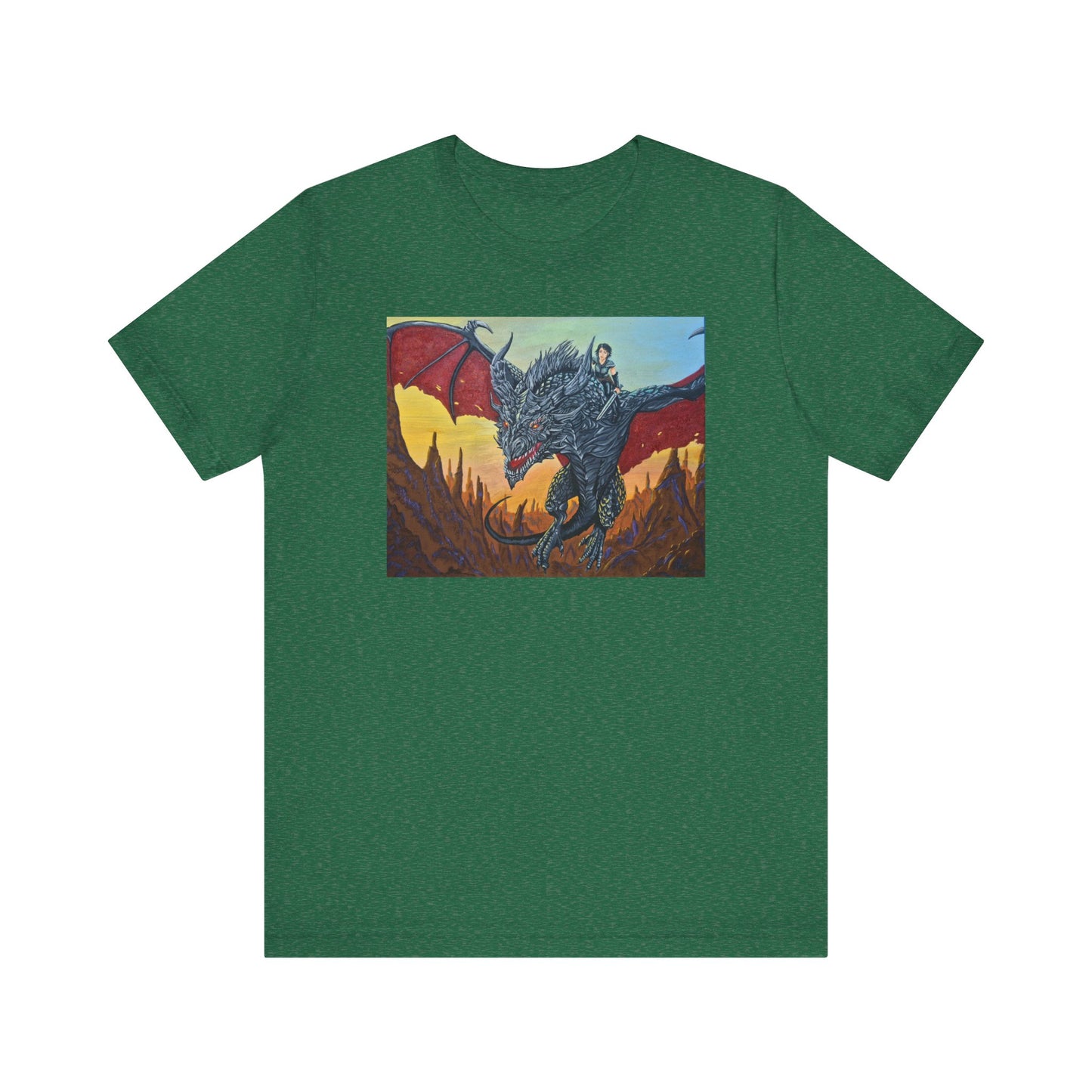 Epic Dragon Art Unisex Tee - Fantasy Shirt for Enthusiasts, Gift for Gamers, Unique Graphic Tee, Perfect for Conventions