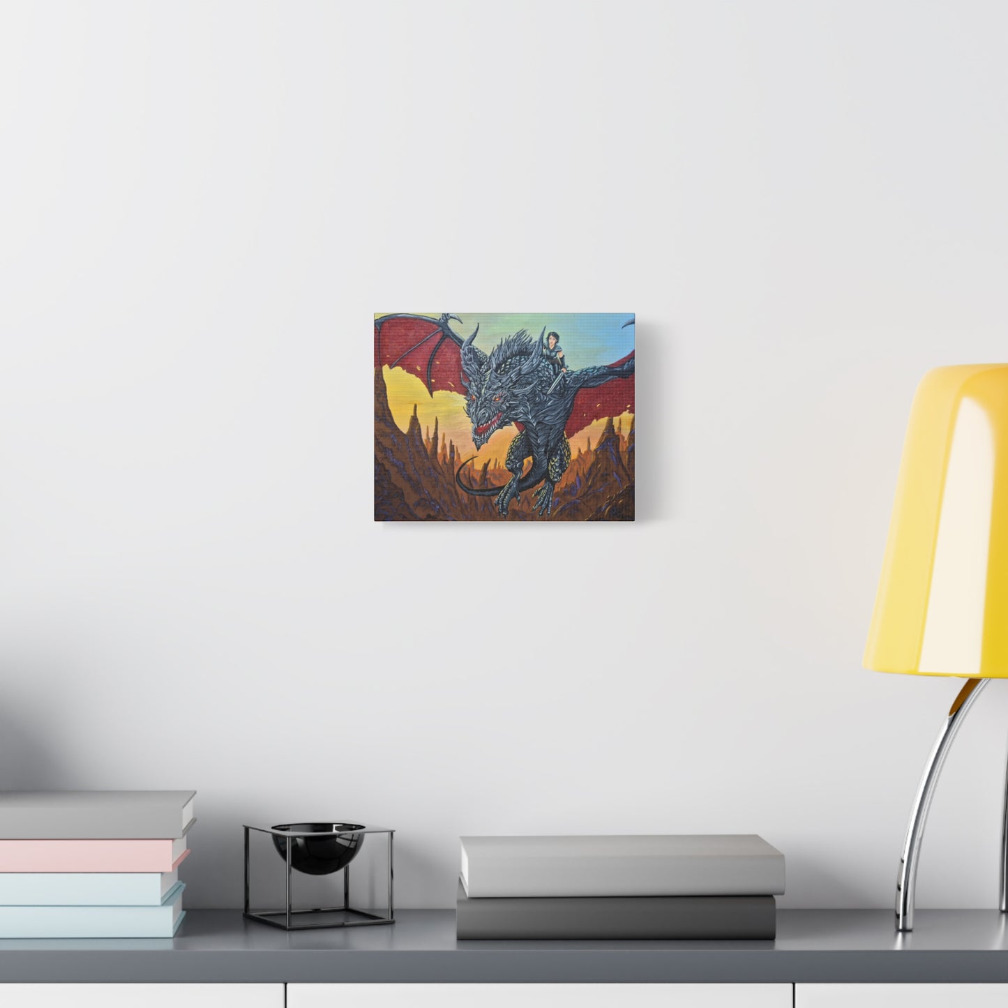 Epic Dragon Adventure Wall Art - Matte Canvas Print