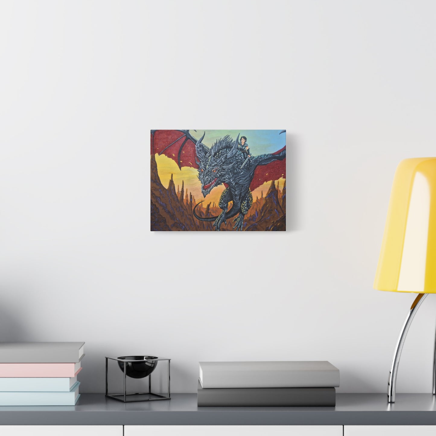 Epic Dragon Adventure Wall Art - Matte Canvas Print