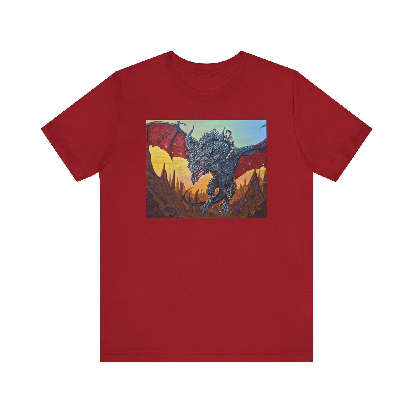 Epic Dragon Art Unisex Tee - Fantasy Shirt for Enthusiasts, Gift for Gamers, Unique Graphic Tee, Perfect for Conventions