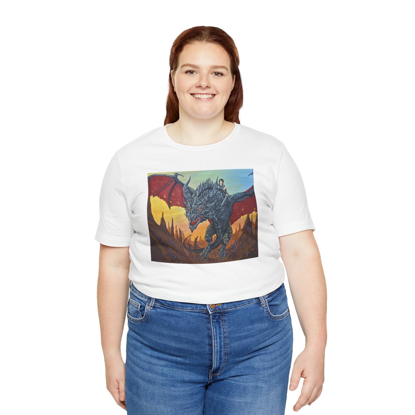 Epic Dragon Art Unisex Tee - Fantasy Shirt for Enthusiasts, Gift for Gamers, Unique Graphic Tee, Perfect for Conventions