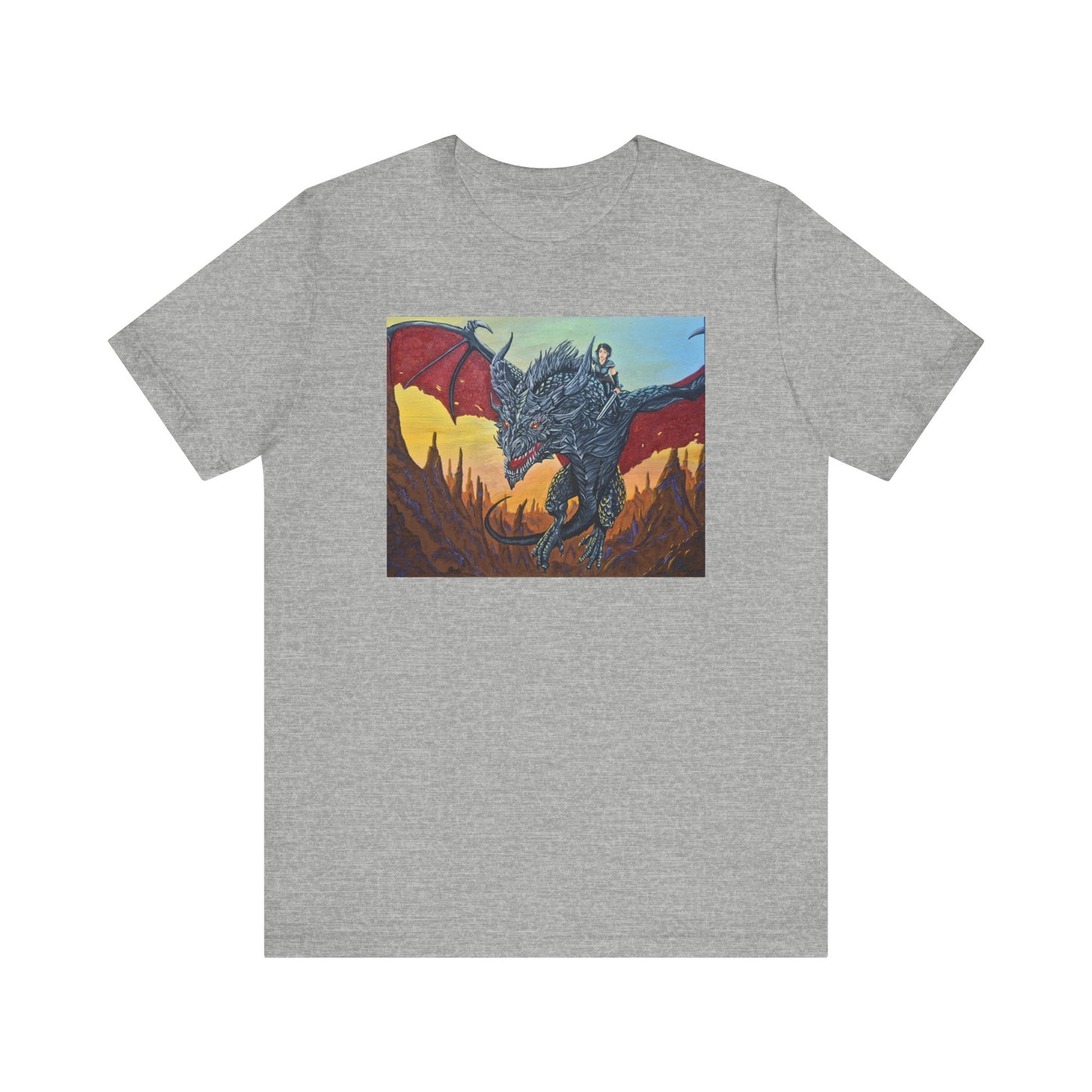 Epic Dragon Art Unisex Tee - Fantasy Shirt for Enthusiasts, Gift for Gamers, Unique Graphic Tee, Perfect for Conventions