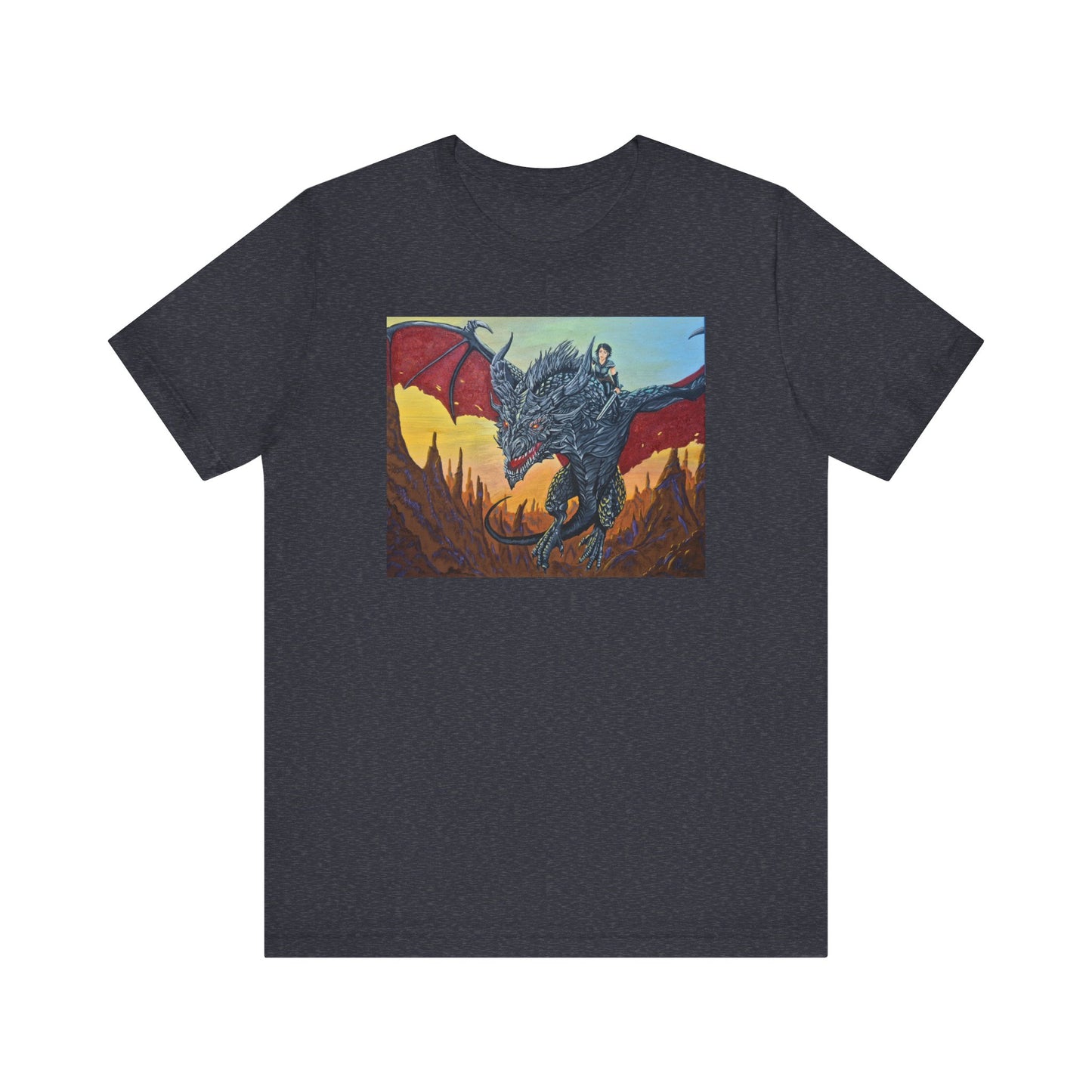 Epic Dragon Art Unisex Tee - Fantasy Shirt for Enthusiasts, Gift for Gamers, Unique Graphic Tee, Perfect for Conventions