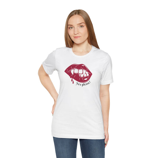 Vampire Tee - Ask a Vampire to Bite You Unisex Jersey Short Sleeve Tee