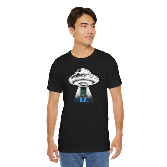 Unisex UFO Tee  "Take Me Home" Inverse Graphic T-Shirt