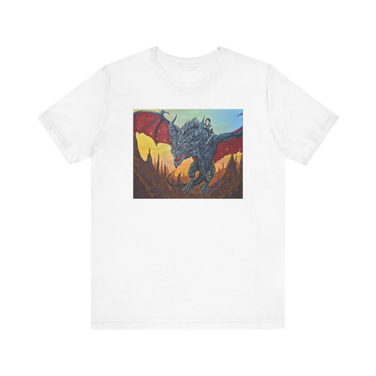 Epic Dragon Art Unisex Tee - Fantasy Shirt for Enthusiasts, Gift for Gamers, Unique Graphic Tee, Perfect for Conventions