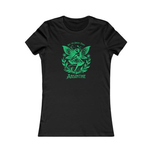 Slim Fit Tee - Green Fairy Design for Women
