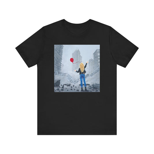 99 Red Balloons inspired Graphic Tee, print of original canvas art by Coley